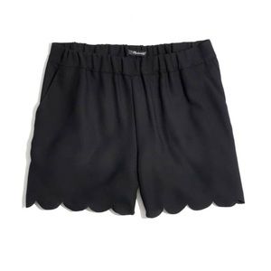 Madewell Scallop Hem Pull-On Shorts